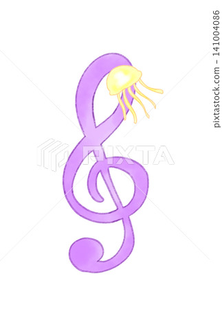 Musical notes with jellyfish Musical notes with jellyfish 141004086