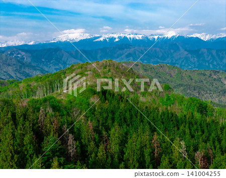從唯日觀景台眺望藥師山和笠岳(無人機空拍照片) 從唯日觀景台眺望藥師山和笠岳(無人機空拍照片) 141004255
