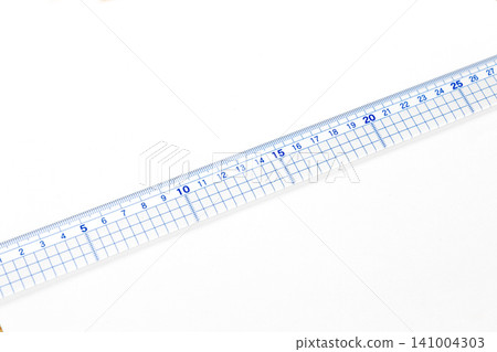 Ruler on a white background Ruler on a white background 141004303