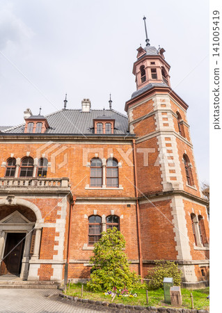 同誌社大學今出川校區克拉克紀念館(重要文化財產):克拉克夫婦捐贈的現代磚造建築。 同誌社大學今出川校區克拉克紀念館(重要文化財產):克拉克夫婦捐贈的現代磚造建築。 141005419