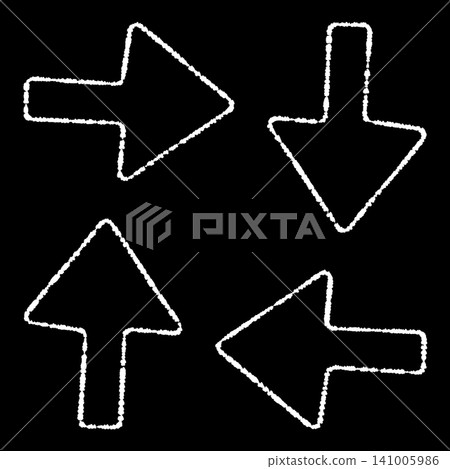 Simple handwritten white arrows for directions, instructions, guidance, pointers, cursors, business, education, etc. Simple handwritten white arrows for directions, instructions, guidance, pointers, cursors, business, education, etc. 141005986