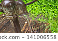 Fresh Water Flowing from Vintage Rusty Manual Pump 141006558