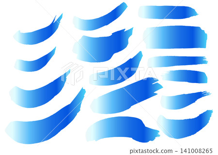 Hand-drawn brushstroke vector illustration inspired by waves and the sea. Hand-drawn brushstroke vector illustration inspired by waves and the sea. 141008265