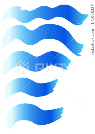 手繪筆觸向量插圖，靈感源自海浪和大海。 141008327