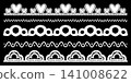 Lace frame edge and border scallop heart with trim circle square. Oval antique pattern and lace brush scalloped with ruffle decorative frame. Mat lace stripe and simple border wave 141008622