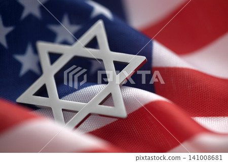 American flag with jewish star of david American flag with jewish star of david 141008681