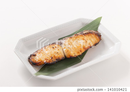 Spanish mackerel marinated in salt koji and grilled. Spanish mackerel marinated in salt koji and grilled. 141010421