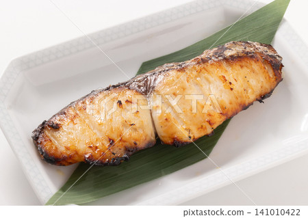 Spanish mackerel marinated in salt koji and grilled. Spanish mackerel marinated in salt koji and grilled. 141010422