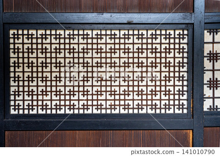 Old houses' latticed doors Old houses' latticed doors 141010790