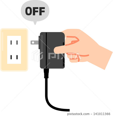 AC adapter unplugged from the outlet AC adapter unplugged from the outlet 141011366