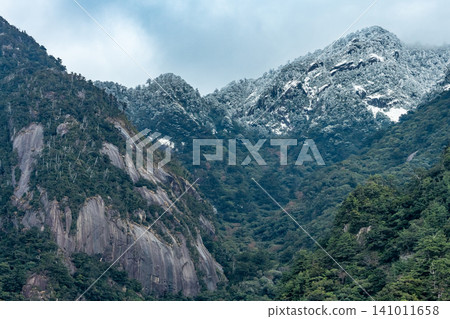 Yakushima, a World Natural Heritage Site: Mountains along the Western Forest Road (Winter) Yakushima, a World Natural Heritage Site: Mountains along the Western Forest Road (Winter) 141011658