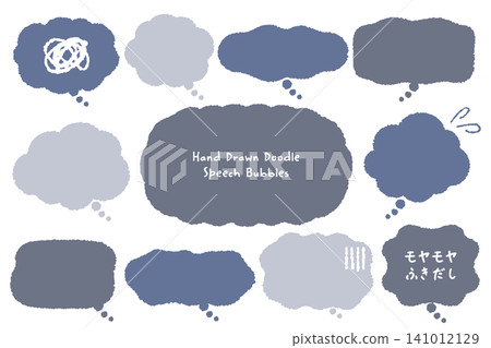 A hand-drawn speech bubble frame expressing vague anxieties. A hand-drawn speech bubble frame expressing vague anxieties. 141012129