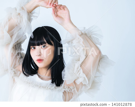女性時尚形象。美容、化妝品、化妝、服裝、模特兒、美學、除毛、美容院、美麗肌膚、美白肌膚。 女性時尚形象。美容、化妝品、化妝、服裝、模特兒、美學、除毛、美容院、美麗肌膚、美白肌膚。 141012878