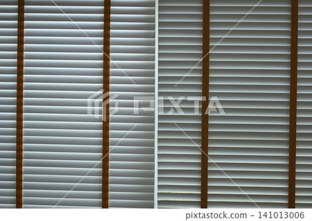 white window blinds in home, object for decorate interior of house white window blinds in home, object for decorate interior of house 141013006