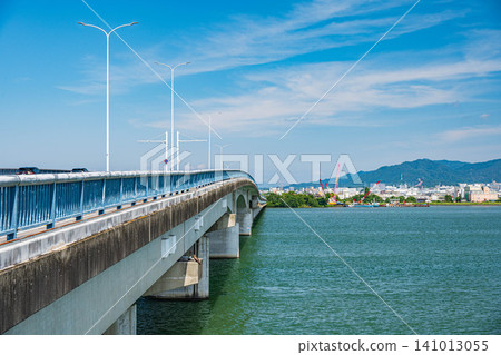 近江大橋、滋賀縣大津市、草津市 近江大橋、滋賀縣大津市、草津市 141013055