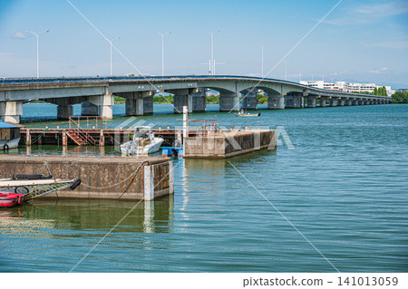 近江大橋、滋賀縣大津市、草津市 近江大橋、滋賀縣大津市、草津市 141013059