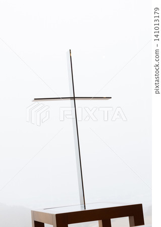 Christian wedding aisle image 141013179