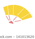 Illustration of a simple folding fan 141013620