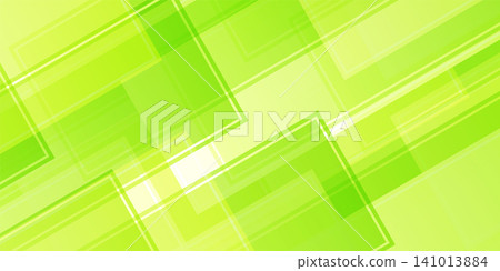 使用亮綠色方塊的抽象幾何圖案 使用亮綠色方塊的抽象幾何圖案 141013884