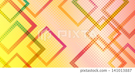 Vibrant abstract background with intersecting geometric square patterns Vibrant abstract background with intersecting geometric square patterns 141013887