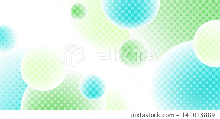 Abstract background material featuring colorful polka dot circles. Abstract background material featuring colorful polka dot circles. 141013889