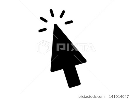 Simple mouse cursor icon illustration (black) Simple mouse cursor icon illustration (black) 141014047