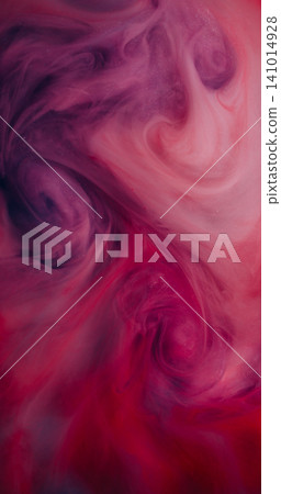 Mist ink splash. Smoke explosion. Cloud color spray whirl flow liquid. Pink purple red fume abstract swirl blend defocused background. Mist ink splash. Smoke explosion. Cloud color spray whirl flow liquid. Pink purple red fume abstract swirl blend defocused background. 141014928
