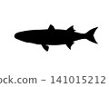 Mullet silhouette illustration on a white background 141015212