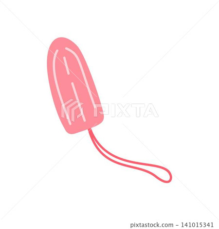pink tampon illustration pink tampon illustration 141015341