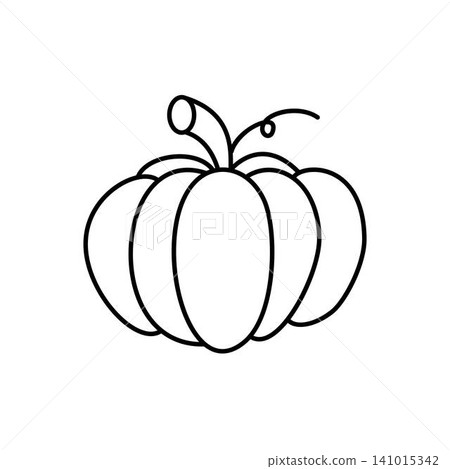 pumpkin outline pumpkin outline 141015342