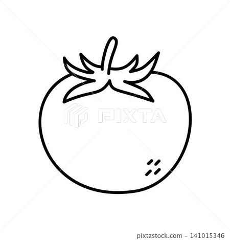 tomato outline illustration vegetarian tomato outline illustration vegetarian 141015346