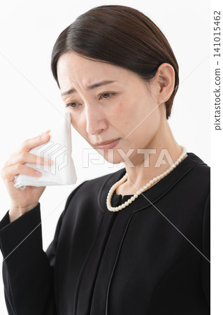 Woman in mourning clothes Funeral image Woman in mourning clothes Funeral image 141015462