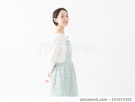 Woman wearing an apron Lifestyle image 141015505