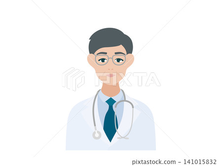 Vector illustration of a male doctor 141015832
