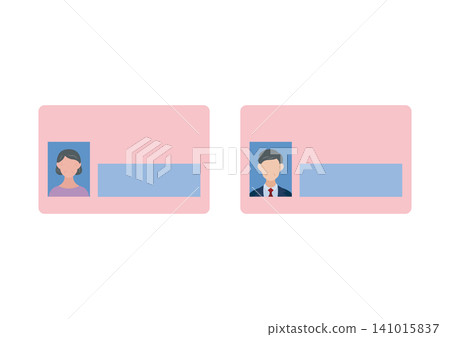 一組中年男女手持「我的號碼」卡片的向量插圖。 一組中年男女手持「我的號碼」卡片的向量插圖。 141015837