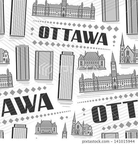 Vector Ottawa Seamless Pattern Vector Ottawa Seamless Pattern 141015944
