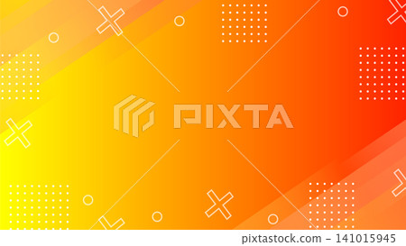 Orange gradient, semi-transparent Memphis-style digital background, landscape orientation 16:9 Orange gradient, semi-transparent Memphis-style digital background, landscape orientation 16:9 141015945