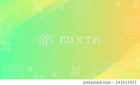 Green gradient, semi-transparent Memphis-style digital background, landscape orientation 16:9 Green gradient, semi-transparent Memphis-style digital background, landscape orientation 16:9 141015951