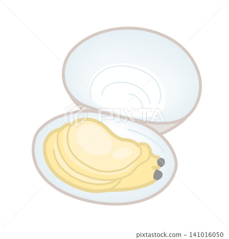 Icon of a clam with its shell open Icon of a clam with its shell open 141016050