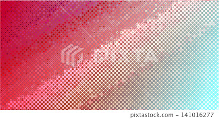 Background with an abstract red and blue halftone pattern. Background with an abstract red and blue halftone pattern. 141016277
