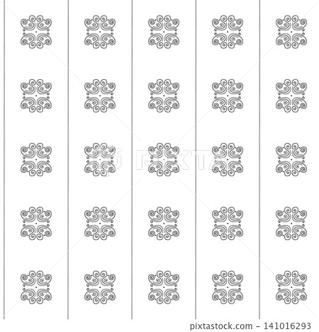 Seamless ornamental spiral pattern vector Seamless ornamental spiral pattern vector 141016293