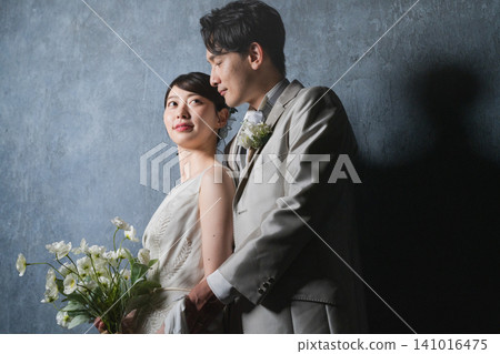 Bride and groom hugging each other Wedding image Bride and groom hugging each other Wedding image 141016475