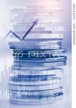Business man on digital stock market financial indicator background. Digital business and stock market financial indicator on LED. Double exposure of business man and digital stock market financial. Business man on digital stock market financial indicator background. Digital business and stock market financial indicator on LED. Double exposure of business man and digital stock market financial. 141017265