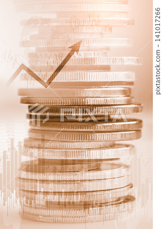 Business man on digital stock market financial indicator background. Digital business and stock market financial indicator on LED. Double exposure of business man and digital stock market financial. Business man on digital stock market financial indicator background. Digital business and stock market financial indicator on LED. Double exposure of business man and digital stock market financial. 141017266