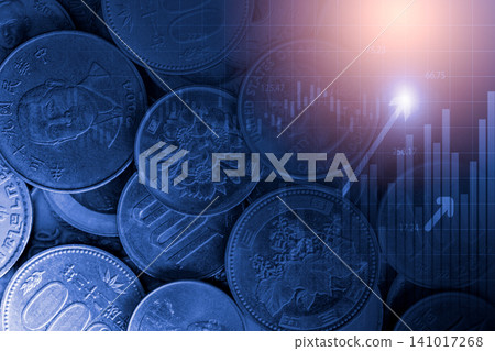 Business man on digital stock market financial indicator background. Digital business and stock market financial indicator on LED. Double exposure of business man and digital stock market financial. Business man on digital stock market financial indicator background. Digital business and stock market financial indicator on LED. Double exposure of business man and digital stock market financial. 141017268