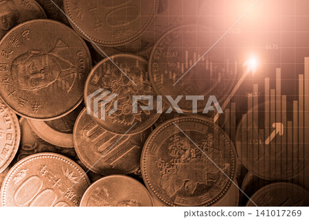 Business man on digital stock market financial indicator background. Digital business and stock market financial indicator on LED. Double exposure of business man and digital stock market financial. Business man on digital stock market financial indicator background. Digital business and stock market financial indicator on LED. Double exposure of business man and digital stock market financial. 141017269