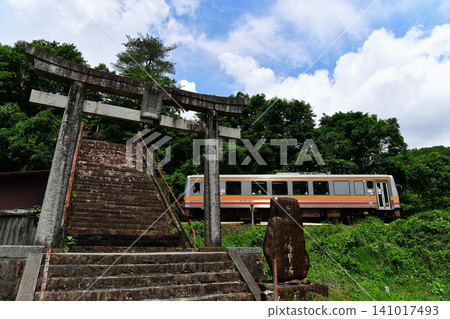 JR Geibi Line local train JR Geibi Line local train 141017493