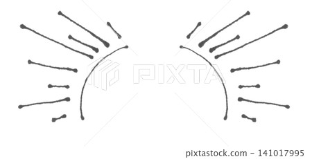 A round, radial line frame drawn with a thin watercolor pen. A round, radial line frame drawn with a thin watercolor pen. 141017995