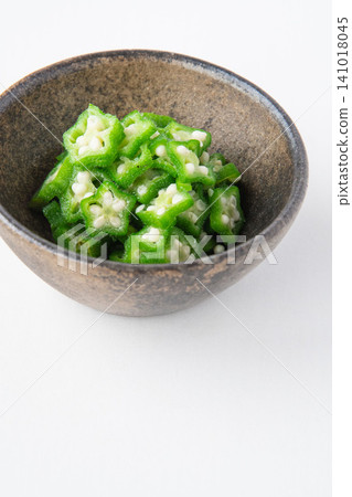 chopped okra chopped okra 141018045
