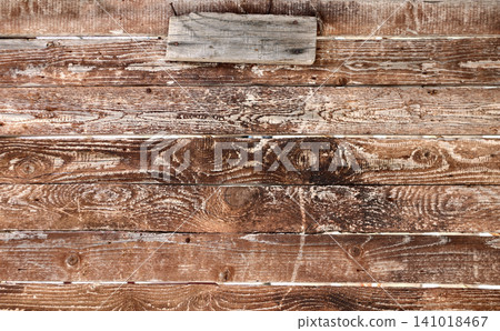 Texture of old wooden board of brown color. Horizontal or vertical background with weathered retro wood planks. Wall with pine boards trim. Texture of an aged wooden panels, its hue a deep brown Texture of old wooden board of brown color. Horizontal or vertical background with weathered retro wood planks. Wall with pine boards trim. Texture of an aged wooden panels, its hue a deep brown 141018467